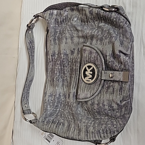 MICHAEL KORS FULTON SLATE SHOULDER BAG BFPM-12-356 - Picture 1 of 8